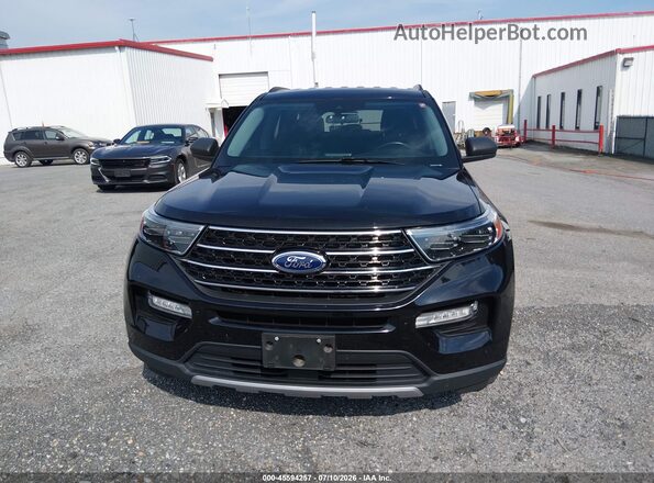 1FMSK8DH0MGC01102 2021 FORD EXPLORER Black Вид щитка приладів