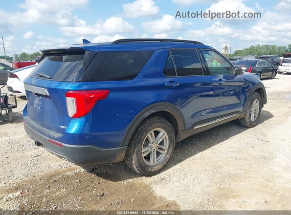 1FMSK8DH1LGC08039 2020 FORD EXPLORER Blue Задня права чверть