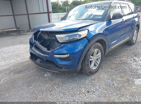 1FMSK8DH1LGC08039 2020 FORD EXPLORER Blue Вид спереду