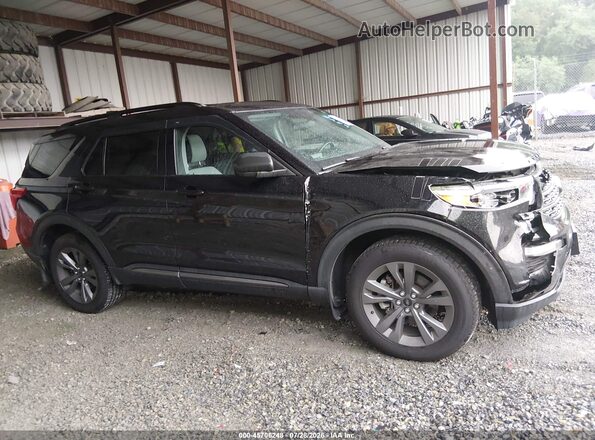 1FMSK8DH1MGA03645 2021 FORD EXPLORER Black Widok wnętrza z tyłu