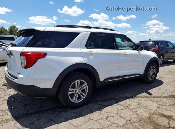 1FMSK8DH1MGA36662 2021 FORD EXPLORER White Rear right