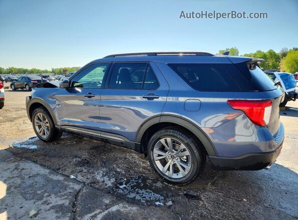 1FMSK8DH1MGA62159 2021 FORD EXPLORER Blue Tył lewy