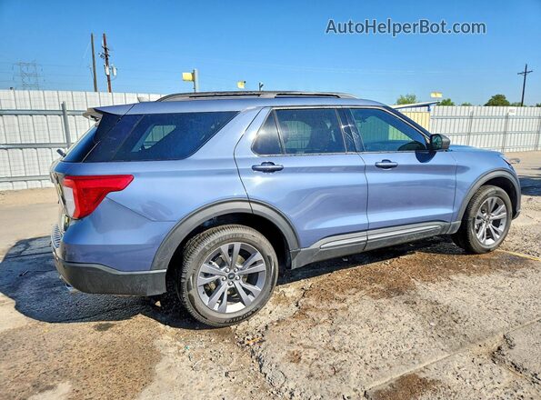 1FMSK8DH1MGA62159 2021 FORD EXPLORER Blue Tył prawy