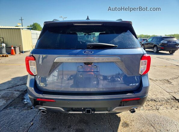1FMSK8DH1MGA62159 2021 FORD EXPLORER Blue Widok z tyłu