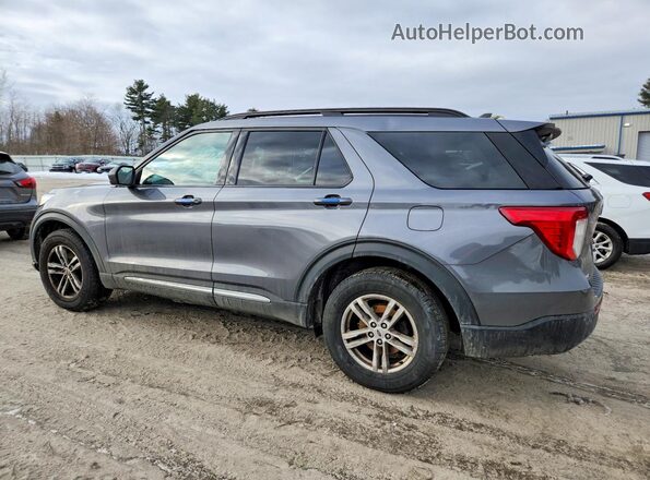 1FMSK8DH1MGC00475 2021 FORD EXPLORER Gray Rear left