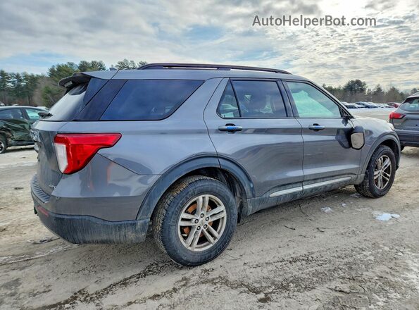 1FMSK8DH1MGC00475 2021 FORD EXPLORER Gray Rear right