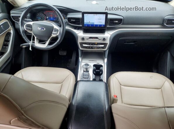 1FMSK8DH1NGA06983 2022 FORD EXPLORER Black Widok deski rozdzielczej