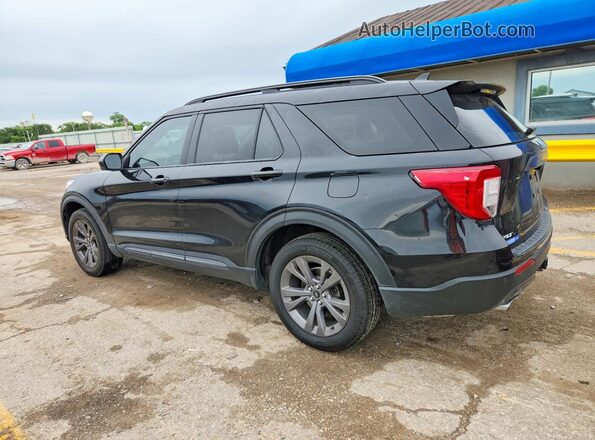 1FMSK8DH1NGC02258 2022 FORD EXPLORER Black Հետևի ձախ