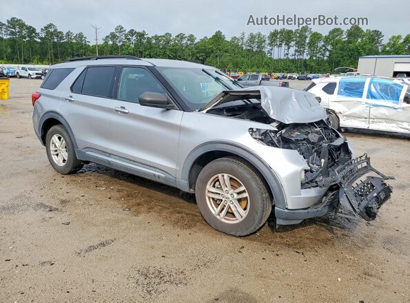 1FMSK8DH2LGA22090 2020 FORD EXPLORER Серебряный Передняя правая четверть
