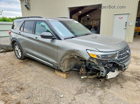 1FMSK8DH2LGA46003 2020 FORD EXPLORER Серый Передняя правая четверть