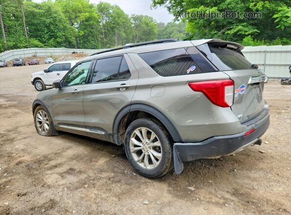 1FMSK8DH2LGA46003 2020 FORD EXPLORER Серый Задняя левая четверть