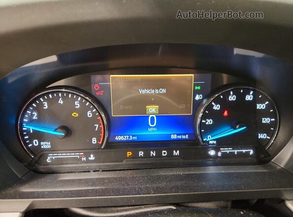 1FMSK8DH2LGC76558 2020 FORD EXPLORER Черный Вид щитка приборов
