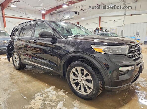 1FMSK8DH2LGC76558 2020 FORD EXPLORER Черный Передняя правая четверть