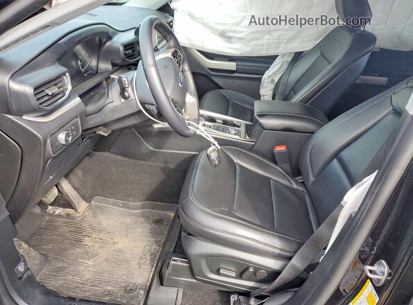 1FMSK8DH2LGC78522 2020 FORD EXPLORER Black Widok wnętrza z przodu