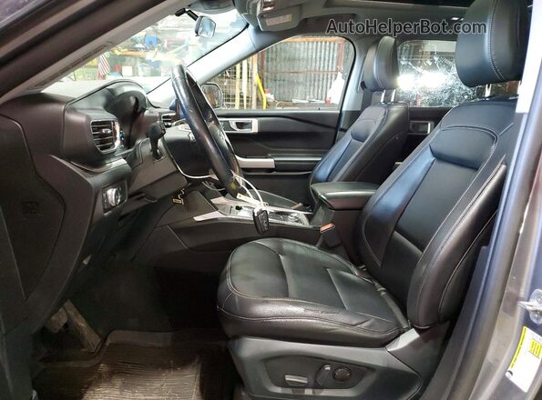 1FMSK8DH2MGA48142 2021 FORD EXPLORER Gray Սալոնի դիմացի տեսք