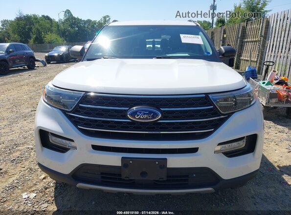 1FMSK8DH2MGA49209 2021 FORD EXPLORER White Widok wnętrza z tyłu