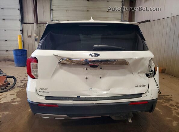 1FMSK8DH2MGA67063 2021 FORD EXPLORER White Вид ззаду