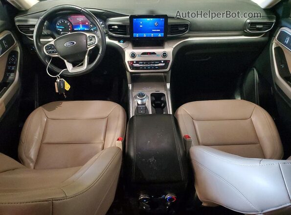 1FMSK8DH2MGA67063 2021 FORD EXPLORER White Вид панелі приладів