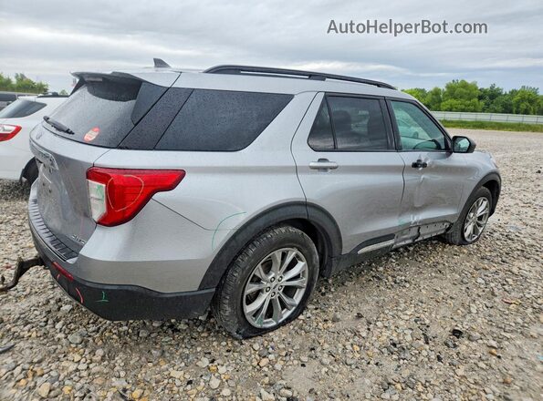1FMSK8DH2MGB01275 2021 FORD EXPLORER Silver Rear right