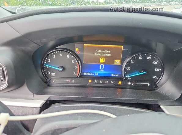 1FMSK8DH2MGB01275 2021 FORD EXPLORER Silver Instrument cluster view