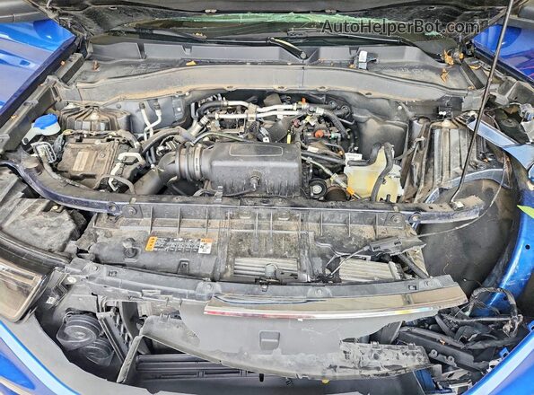 1FMSK8DH2MGB20196 2021 FORD EXPLORER Blue Vista del compartimento del motor