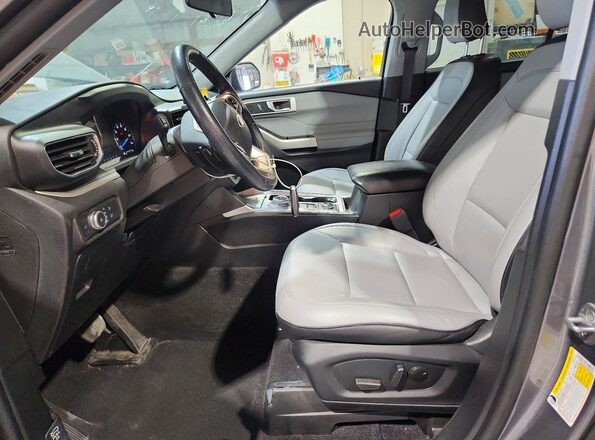 1FMSK8DH2MGB98526 2021 FORD EXPLORER Gray Вид салону спереду