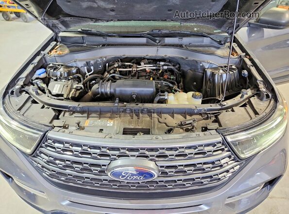 1FMSK8DH2MGB98526 2021 FORD EXPLORER Gray Вид підкапотного простору