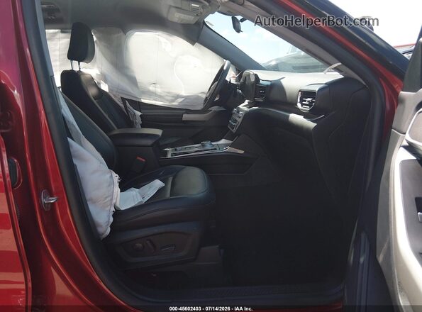 1FMSK8DH2MGC35574 2021 FORD EXPLORER Красный Вид салона спереди