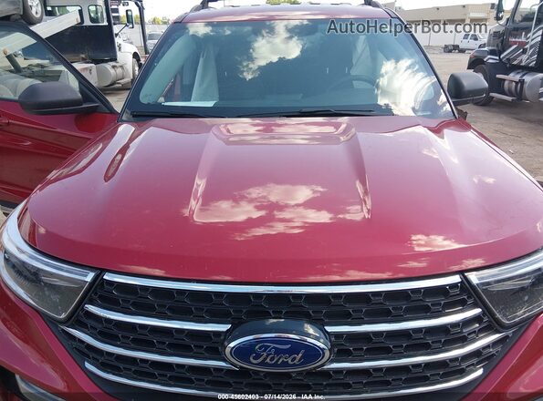 1FMSK8DH2MGC35574 2021 FORD EXPLORER Красный Вид сзади