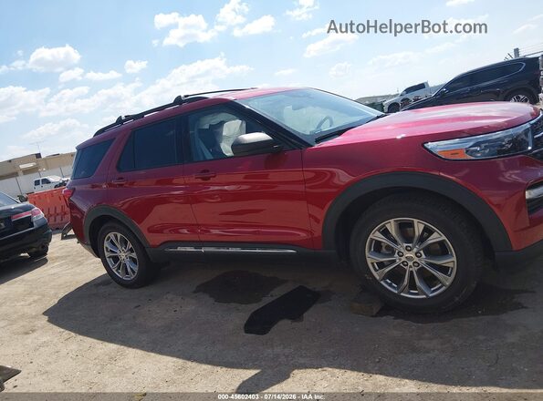 1FMSK8DH2MGC35574 2021 FORD EXPLORER Красный Вид задней части салона
