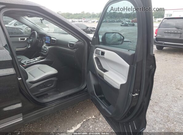 1FMSK8DH2MGC38846 2021 FORD EXPLORER Черный Вид салона спереди