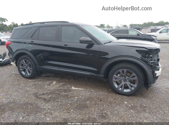 1FMSK8DH2MGC38846 2021 FORD EXPLORER Черный Вид задней части салона