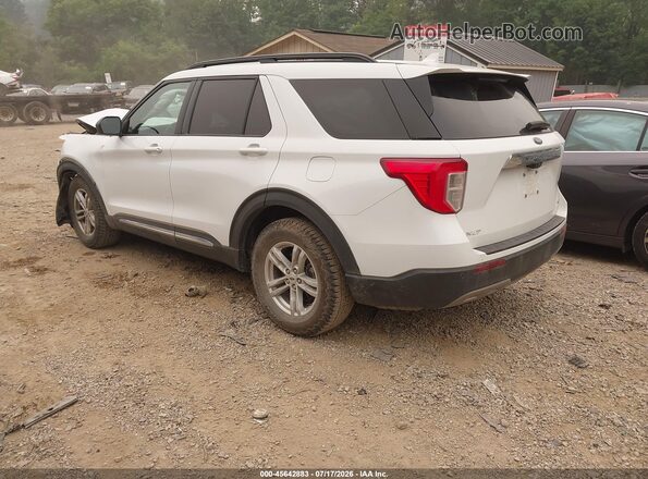 1FMSK8DH3LGA36905 2020 FORD EXPLORER White Trasero izquierdo