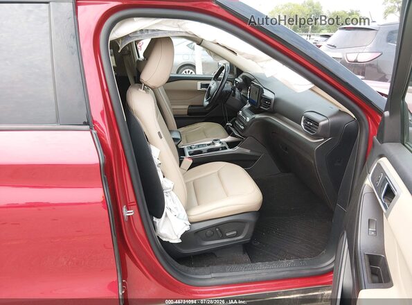 1FMSK8DH3LGA46821 2020 FORD EXPLORER Brown Вид салону спереду