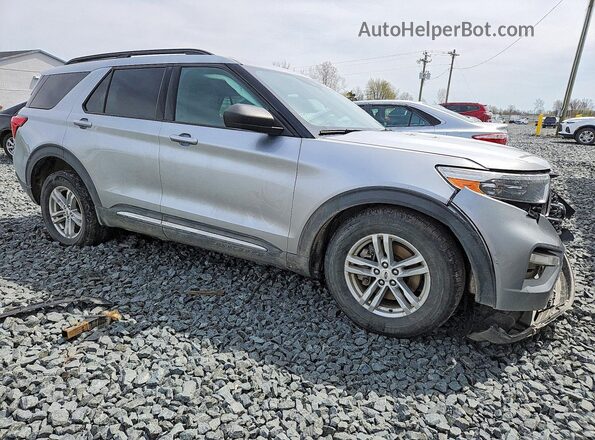 1FMSK8DH3LGB50872 2020 FORD EXPLORER Серебряный Передняя правая четверть
