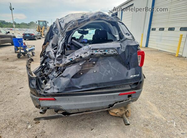 1FMSK8DH3MGA01413 2021 FORD EXPLORER Black Вид ззаду