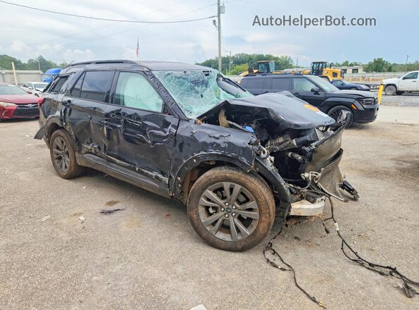 1FMSK8DH3MGA01413 2021 FORD EXPLORER Black Передня права чверть