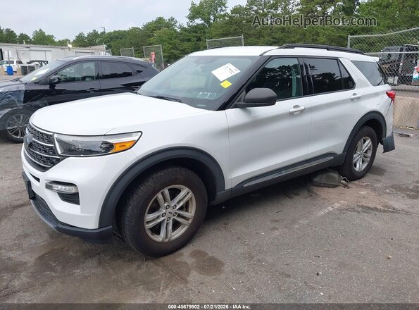 1FMSK8DH3MGA25923 2021 FORD EXPLORER White Przód lewy