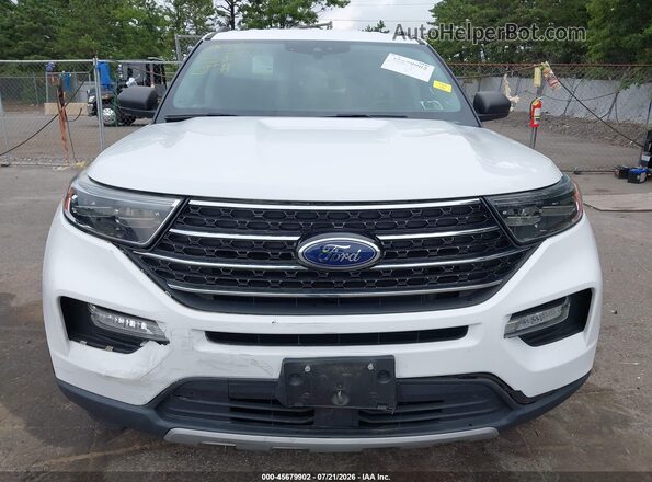 1FMSK8DH3MGA25923 2021 FORD EXPLORER White Widok zestawu wskaźników