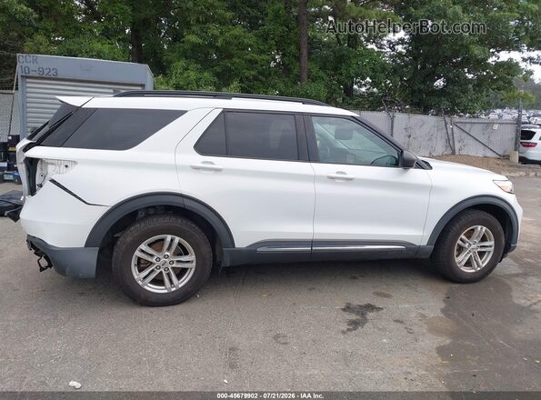 1FMSK8DH3MGA25923 2021 FORD EXPLORER White Widok wnętrza z tyłu
