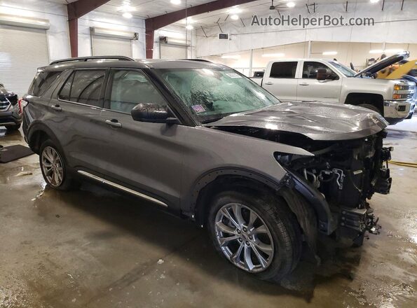 1FMSK8DH3MGA31074 2021 FORD EXPLORER Gray წინა მარჯვენა