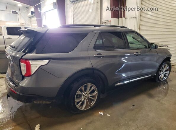 1FMSK8DH3MGA31074 2021 FORD EXPLORER Gray უკანა მარჯვენა