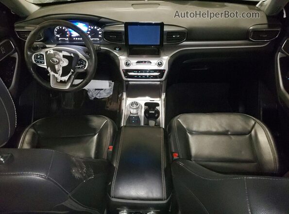 1FMSK8DH3MGA31074 2021 FORD EXPLORER Gray წინა პანელის ხედი