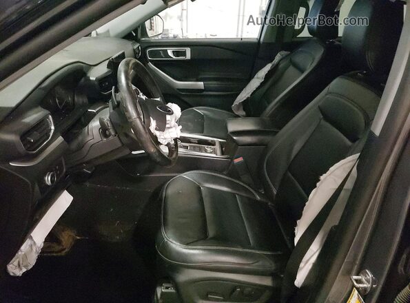 1FMSK8DH3MGA31074 2021 FORD EXPLORER Gray წინა სალონის ხედი