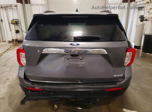 1FMSK8DH3MGA31074 2021 FORD EXPLORER Gray უკანა ხედი