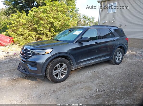 1FMSK8DH4LGA94747 2020 FORD EXPLORER Серый Передняя левая четверть
