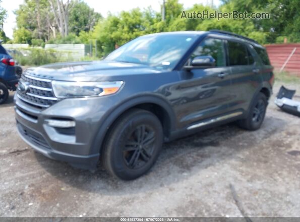 1FMSK8DH4LGC08424 2020 FORD EXPLORER Gray Առջևի ձախ երեք քառորդ տեսարան