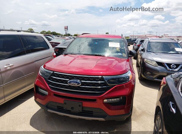 1FMSK8DH4LGC28429 2020 FORD EXPLORER Красный Вид спереди