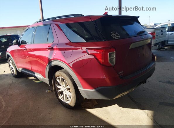 1FMSK8DH4LGC28429 2020 FORD EXPLORER Красный Задняя левая четверть