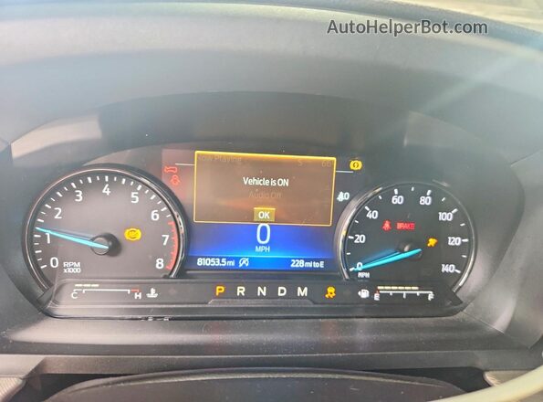 1FMSK8DH4LGC29127 2020 FORD EXPLORER Charcoal Вид щитка приладів